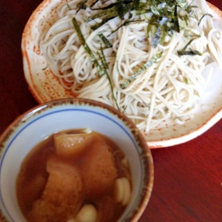 タケノコと油揚げのへぎそば【海藻つなぎで血栓予防】